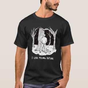 Mens I Love Peeing Outside Camping And Hiking T-Shirt