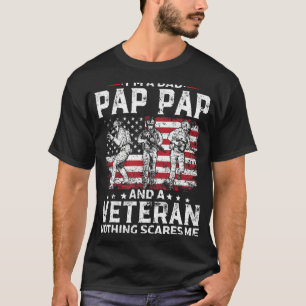 Mens I M A Dad Pap Pap Veteran Father S Day T-Shirt