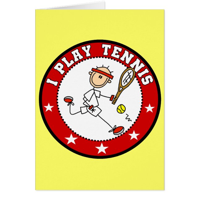 Mens I Play Tennis Tshirts and Gifts (Front)