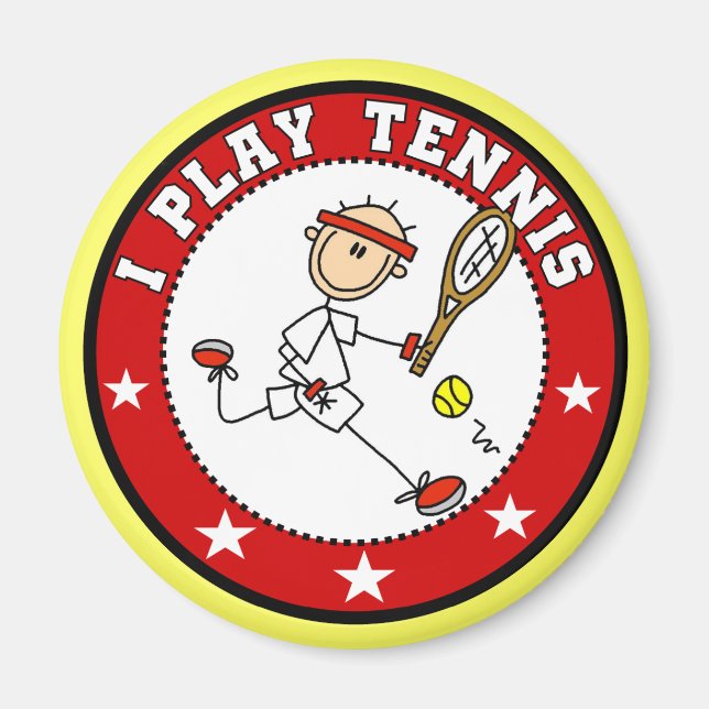 Mens I Play Tennis Tshirts and Gifts Magnet (Front)