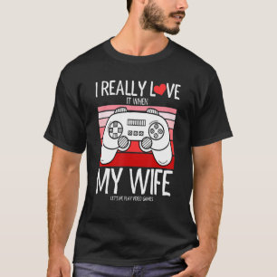 Mens I Really Love My Wife Valentines Day Funny Vi T-Shirt