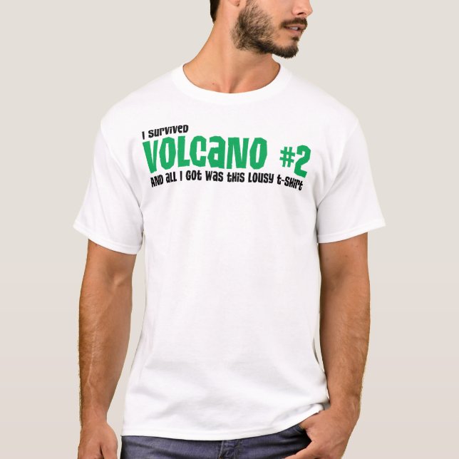Mens' "I Survived Volcano #2" shirt (Front)