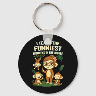 Mens I Teach The Funniest Monkeys Performance Key Ring