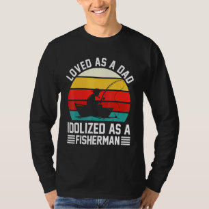 Mens Ice Fishing Fish Fisherman T-Shirt