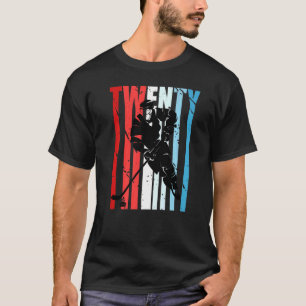 Mens Ice Hockey 20th Birthday Player Motivational T-Shirt