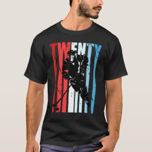 Mens Ice Hockey 20th Birthday Player Motivational T-Shirt