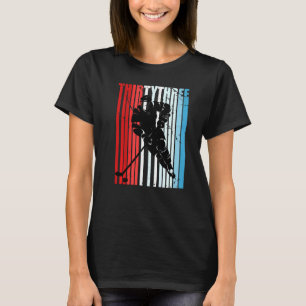 Mens Ice Hockey 33rd Birthday Player Motivational  T-Shirt