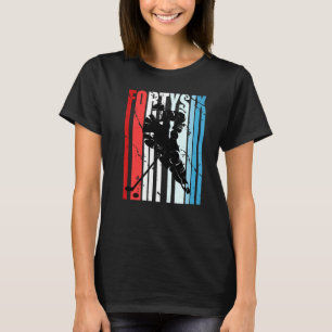 Mens Ice Hockey 46th Birthday Player Motivational T-Shirt