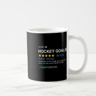 Mens Ice Hockey Goalie Legend Skates Jersey Traine Coffee Mug