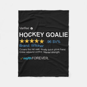 Mens Ice Hockey Goalie Legend Skates Jersey Traine Fleece Blanket