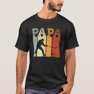 Mens Ice Hockey Sports Icehockey Player Papa Cool T-Shirt