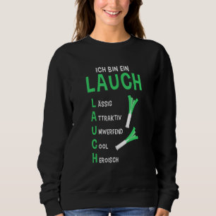 Mens  Ich Bin Ein Lauch Kraftsport Bodybuilding Gy Sweatshirt