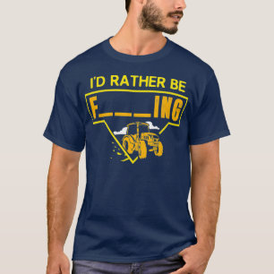 Mens Id Rather Be Farming Tractor Design For A T-Shirt