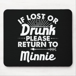 Mens If Lost Or Return To Minnie Gift Name Women Mouse Mat