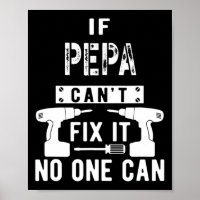 Mens If Pepa Can't Fix It Nobody Can Grandpa 