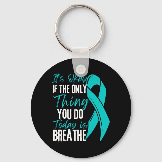 Mens If The Only Thing Do Is Breathe Performance Key Ring (Front)
