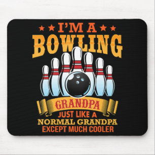 Mens I'M A Bowling Grandpa Just Like A Normal Gran Mouse Mat