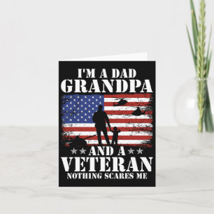 Mens Im A Dad Grandpa And Veteran Shirt Veterans D Card