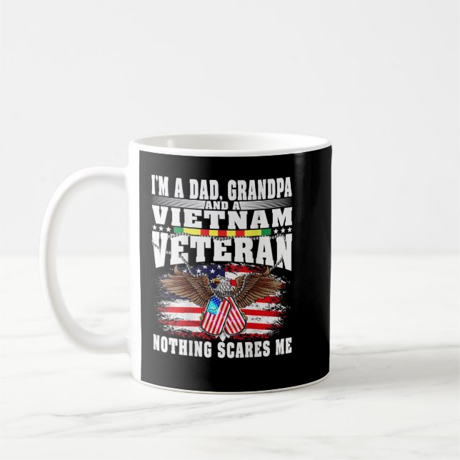 Mens I'm A Dad Grandpa And Vietnam Veteran - Nothi Coffee Mug (Left)