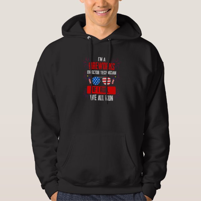 Mens I'm A Fireworks Director Technician Firework  Hoodie (Front)