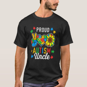 Mens I'm A Proud Autism Uncle Autism Awareness T-Shirt