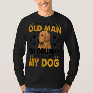 Mens  I'm A Simple Old Man I'm Grumpy And I Like M T-Shirt