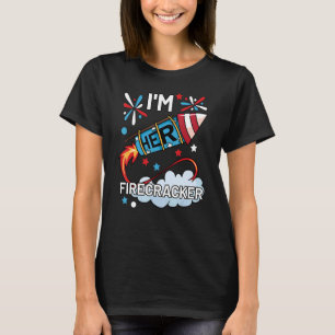 Mens I'm Her Firecracker July 4th Matching Couple  T-Shirt