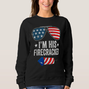 Mens I'm His Firecracker Cute 4th Of July Matching Sweatshirt