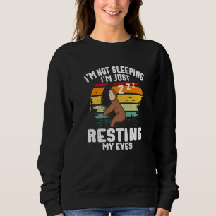 Mens I'm Not Sleeping I'm Just Resting My Eyes Dad Sweatshirt