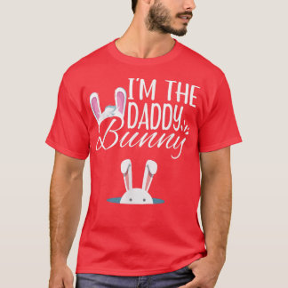Mens I'm The Daddy Papa Bunny Cute Matching Family T-Shirt