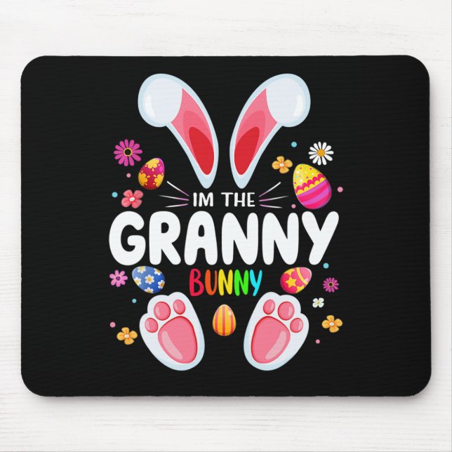 Mens I'm The Granny Bunny Matching Family Easter P Mouse Mat (Front)