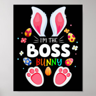 Mens I'm The Papa Bunny Matching Family Easter Par Poster