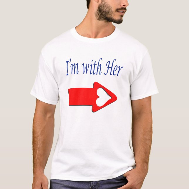 Mens' "I'm With Her" T-Shirt (Front)