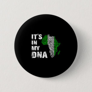 Mens in dna proud nigeria africa usa fingerprint 6 cm round badge