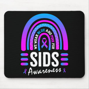 Mens In October Wear Pink Blue For Sids Awareness Mouse Mat