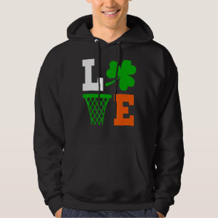 Mens Irish Cute Funny Basketball St Patrick S Day Hoodie