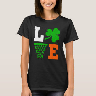 Mens Irish Cute Funny Basketball St Patrick S Day T-Shirt