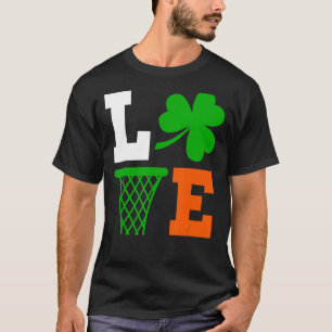 Mens Irish Cute Funny Basketball St Patrick S Day T-Shirt