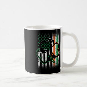 Mens Irish Handcuffs St Patricks Day Police Americ Coffee Mug