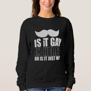 Mens Is It Gay In Here Or Is It Just Me Surprise F Sweatshirt