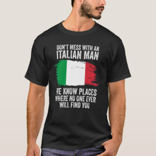 Mens Italian Flag Italy T-Shirt