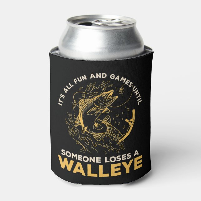 Mens It's All Fun Games Until Someone Loses A Wall Can Cooler (Can Front)