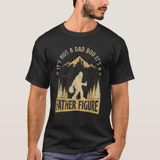 Mens It's Not A Dad Bod It's A Father Figure Beers T-Shirt (Front)