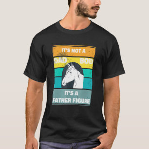 Mens Its Not A Dad Bod Its A Father Figure Horse V T-Shirt