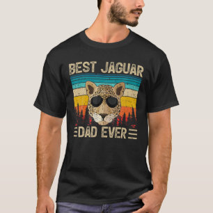 Mens Jaguar Vintage Funny Best Jaguar Dad Ever Fat T-Shirt