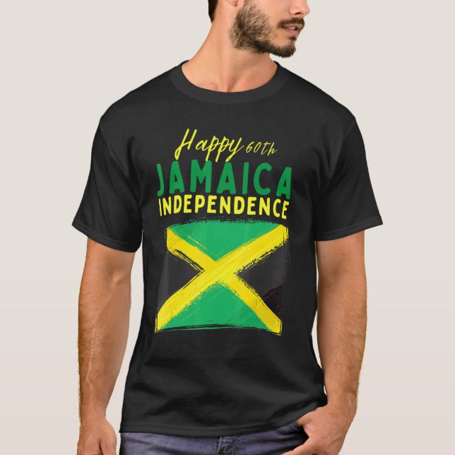 Mens Jamaica 60th Independence Jamaica 60 Independ T-Shirt (Front)