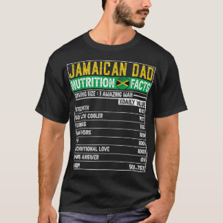 Mens Jamaican Dad Gifts Dad Hero Nutritional Fathe T-Shirt