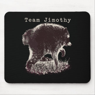 Mens Jimothy Racoon Funny Trash Panda Team Mouse Mat