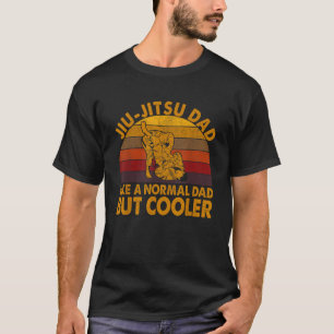 Mens Jiu Jitsu Dad Retro BJJ Brazilian Jujitsu Fat T-Shirt