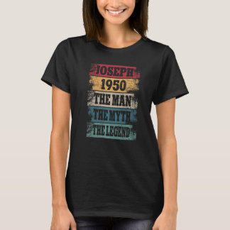 Mens Joseph 1950 72 Years 72th Birthday Decoration T-Shirt